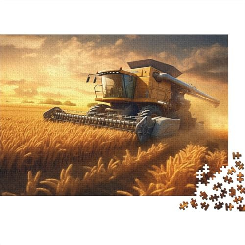 Traktor Unlösbares Puzzle | Bauernhof-Auto| 1000 Teile,Hölzernes | Das Unmögliche Puzzle, Kinder Puzzle Für Erwachsene, Herausforderndes Rätsel Puzzle 1000pcs (75x50cm)