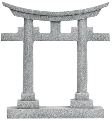 Milageto Japan Torii Tor Schrein Modell Figur PVC Material Dekorative Vielseitige Terrarium Dekoration für Aquarium Dekor, 7.1x2.3x8.3cm