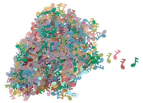 OFFSCH Musikalisches Konfetti Schafft Romantische Atmosphäre Wiederverwendbar aus Kunststoff für Geburtstage und Partytischdeko