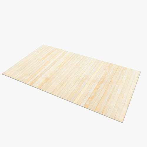 Comart - Tappeto Cucina Bamboo - 50x240 cm - Washed Natural - Antiscivolo
