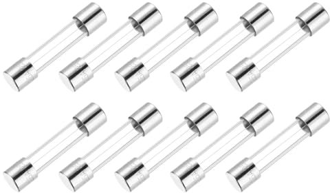 sourcing map Fusibile in vetro da 2,5 A 250 V, 6 x 30 mm, fusibile ritardato UL, fusibile ad azione lenta per elettrodomestici (confezione da 10)