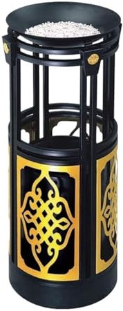 Poubelle Extérieure Cendrier Multifunktionale Runde Mülleimer Für Den Außenbereich, Metallkunst, Mülleimer Mit Becken, Hotellobby, KTV-Club Ordures Déchets Extérieur