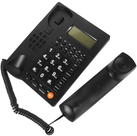 DIYEAH Téléphone Fixe pour Personnes Âgées avec Touches Grandes Téléphones Filaires Simples pour Maison Et Bureau