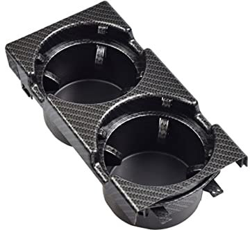 Yurefax Auto-Mittelkonsole, Wasserbecherhalter, Getränkeflaschenhalter, Münzfach, for, 3er-Serie E46 318I 320I 1998–2006 51168217953 Getränkehalter für die Mittelkonsole(Carbon Cup Holder)