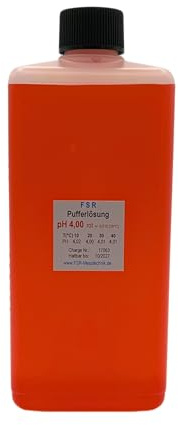 pH 4 Kalibrierlösung 500 ml Kalibrierflüssigkeit Pufferlösung Eichlösung für pH Messgerät Tester Eichflüssigkeit, rot