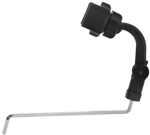 VANZACK Telefonclip Tragbares Design aus Abs und Edelstahl mit Verstellbaren Winkeln Schwarzer Handyhalter für Altsaxophon für Lernen und Live Auftritte für Musikzubehör