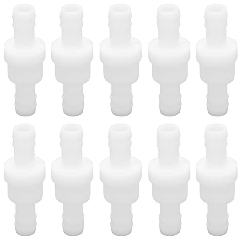 Naroote Valvola di Ritegno della Pompa dell'Aria dell'Acquario, Valvola di Ritegno Resistenza all'ozono per Acquario (10 mm Bianco)