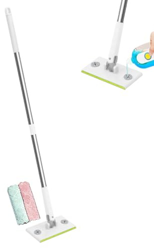 Serpillère À Poussière,Balai Rotatif | Serpillière Plate - pour Cuisine Chambre Carrelage Maison Et Appartement
