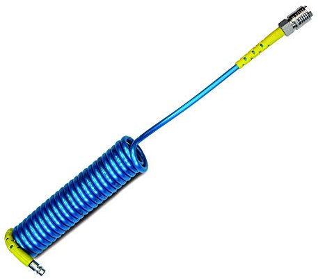 GLS72 TUBO SPIRALE 8X5 ARIA COMPRESSA FLESSIBILE X COMPRESSORE + RACCORDI