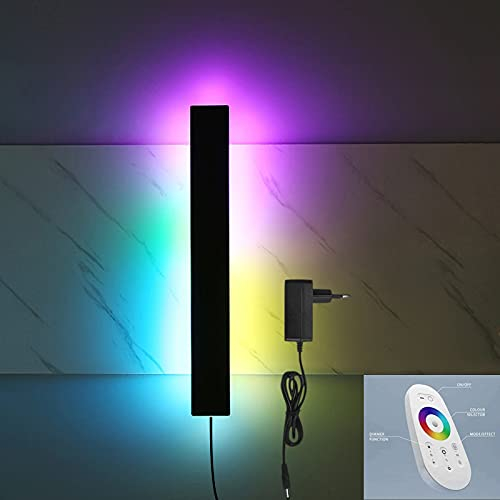 VOMI LED Dimmbar Wandleuchte mit Schalter und Stecker Wohnzimmer Innen Wandlampe RGB Wandleuchten mit Touch Fernbedienung & APP, Up Down Farbwechsel Beleuchtung Schlafzimmer Wandspots,Remote control