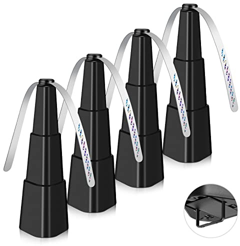 AMIAEDU Fly Fans, Repellent Outdoor Indoor Keep Flies Away, Table Top Fan Fly Spinner with Holographic Blades for Picnic Patio Home, 4 Pack