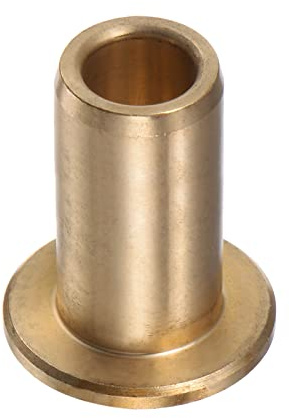 QUARKZMAN Flangia Cuscinetto Manicotto 8mm Alesaggio 12mm OD 25mm Lunghezza 2mm Flangia Spessore Bronzo Boccola Autolubrificante Manicotto Boccola per Industriale Attrezzature