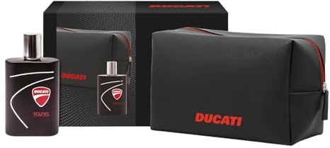 DUCATI | 1926 Geschenkbox für Herren, Eau de Toilette EDT 100 ml + Wintermütze Ducati mit holzigem Duft, aromatisch und orientalisch