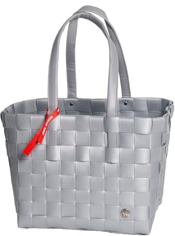 Witzgall Ice-Bag Klassik PU Lederhenkel 5050-56-0U Einkaufstasche, Einkaufskorb, Shoppertasche, 37x24x28/53 cm