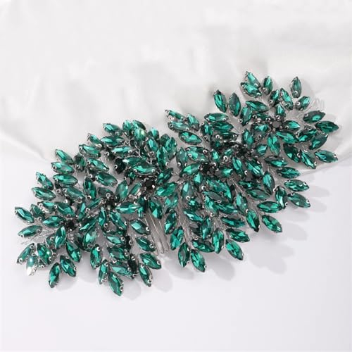 Braut-Kopfschmuck mit Strasssteinen, handgefertigt, Hochzeits-Haarschmuck, Party-Schmuck, Tiara, Pfau, En8