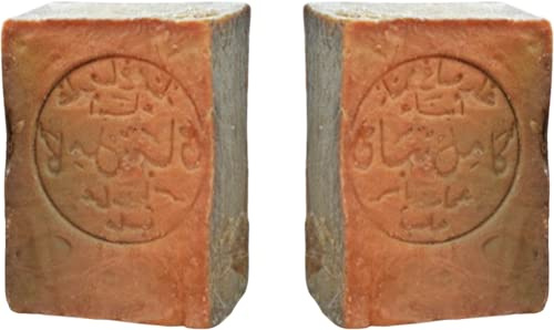 2x Aleppo Seife 70% Lorbeeröl & 30% Olivenöl - 6 Jahre Gereift - Naturseife, Gesichtsseife & Körperseife - Vegan, Palmölfrei, Ohne Künstliche Duftstoffe