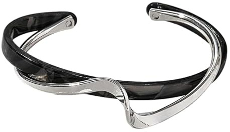 Dubbla manschettarmband för kvinnor,Breda manschettarmband för kvinnor | Dubbla lager vågarmband - Dammodetillbehör för picknick, affärsresa, strandfest, vardag, dejting