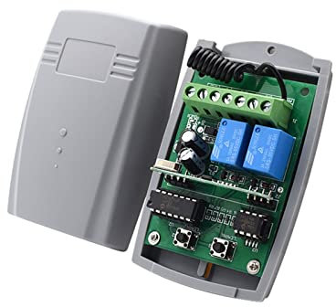 Apriporta da Garage, Tastiera senza fili for porta automatica/porta del garage/cancello a battente/apricancello scorrevole telecomando e ricevitore for vialetto(Receiver)
