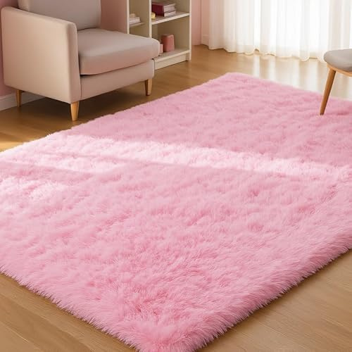 XSIVOD Tapis Salon 160x230 Shaggy Tapis Chambre Adulte Doux Moelleux Moderne Grand Tapis de Salon Tapis à Poils Longs Tapis Antidérapant Décoration Intérieure Tapis pour Salon Chambre