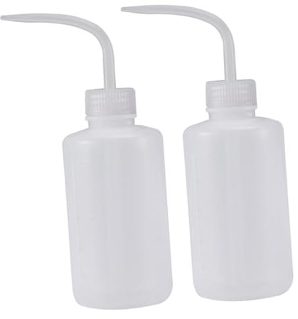 Ipetboom 2pezzi Flacone Spray Di Plastica Trasparente Con Beccuccio Angolato Segni Di Misurazione Per Pulizia e Irrigazione Per Attrezzature Da Laboratorio e Nutrienti Per Piante