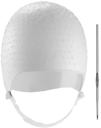 Uzztfa Cuffia per in Silicone con Ago, Professionale, Riutilizzabile, con Fori per Colpi di Sole, per Parrucchiere, Tinture E Strumenti per Colorazione.