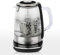 Hervidor Eléctrico de Cristal H.Koenig Instant T 1.5L TI600 con Filtro Infusor de Té de Acero Inoxidable 2200W Compacto, Ebullición Rápida, Termostato Ajustable 70° a 100°C, Mantener Caliente, 2 Tapas