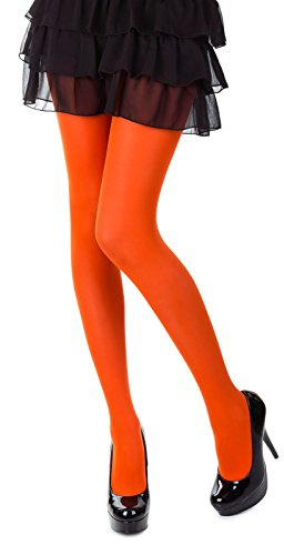 SENTELEGRI - Collant opachi colorati da 60 denari, 30 colori, taglie: S-XL, Arancione, S