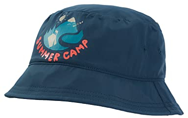 Jack Wolfskin Unisex Kinder at Home Bucket HAT K Sonnenhut, Dark sea, S