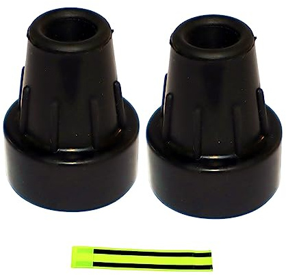 Ossenberg Krückenkapsel 16mm + Olanmarp Klettarmband | Krückenkapsel-Ersatz für Ossenberg-Krücken, rutschfest, mit Klettarmband – ideal für Gehhilfen-Nutzer