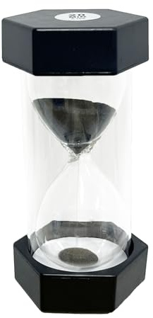 Sanduhr, Kinderuhr, Sanduhr Set Kinder, Timer können in Klassenzimmern, Küchen, Wohnungen, Büros und auch als dekorative Timeruhr, 20 Minuten, Schwarz