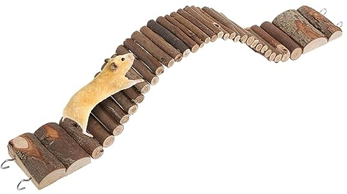 Levemolo Hamster Bridge Toy Flexible Ladder for Pets for Climbing Chewing and Swinging Cages for Hamsters Parrots and Other Rodents