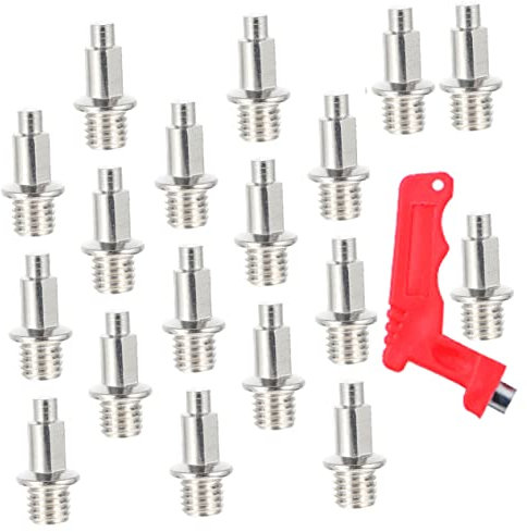 Toyvian Clavos de Pista Juego de 32 Piezas para Zapatillas de Atletismo, Acero Resistente Daño Pista Herramienta Ideales para Carreras de 100-400 Metros