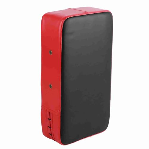 BuyWeek Schlagpolster Kampfsport, Kickboxen Schlagkissen PU Leder Pratzen Boxen Schlagschild Thai Pads für Taekwondo Thaiboxen Karate (Rot)