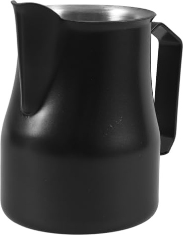 Outanaya Jarra Inoxidable para Espumar Leche Vaso Medidor Portátil para Café Espresso y Latte Art Taza de Metal Resistente y Ligera para Uso Profesional y Doméstico