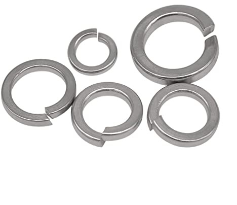 DKAIUSX M1.6-M20 Rondelle a bloccaggio a Molla Singola Tipo 304/316 rondelle a Molla in Acciaio Inossidabile Guarnizione Elastica Aperta,(304 Stainless Steel,M20-4PCS)