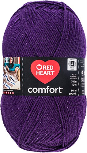 RED HEART Comfort Yarn-Purple Shimmer