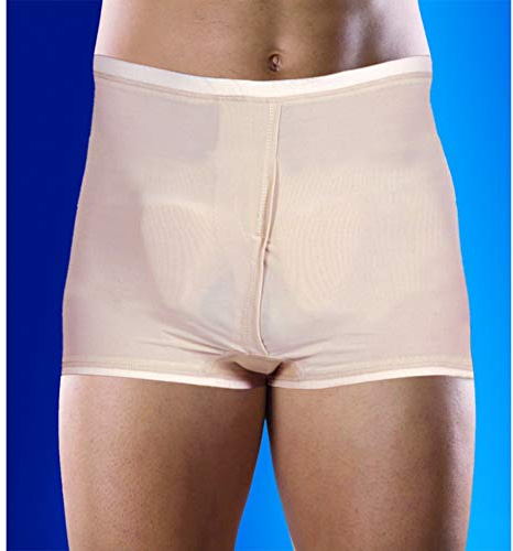 Unterhose zur Unterstützung der Leistenhernie, Leistenbruch-Unterwäsche, Größe XXL 105–115