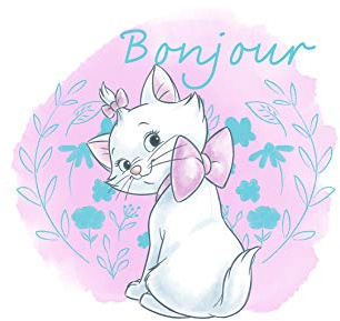 Disney Wandbild von Komar | Aristocats Marie | Kinderzimmer, Babyzimmer, Dekoration, Kunstdruck | Größe 30x40cm (Breite x Höhe) | ohne Rahmen | WB011-30x40
