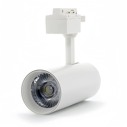 ONSSI LED Foco de Carril LED COB 30W Monofásico Blanco Cálido 3000k,CCT Alta Luminosidad 3000lm Foco Led de Techo, Iluminacion de Comecial