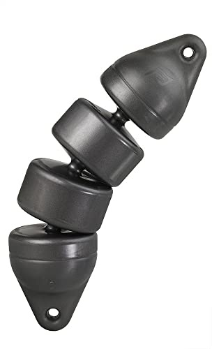 Plastimo Fender - Diameter 12/15 cm - Schwarz, Metall, Kunststoffgriff, Bootfender
