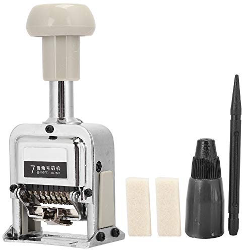 Automatische Nummerierungsmaschine 7 Nummern Siegel Automatische Transpositionsnummerierungsmaschine für Schulbedarf Schulmaterial