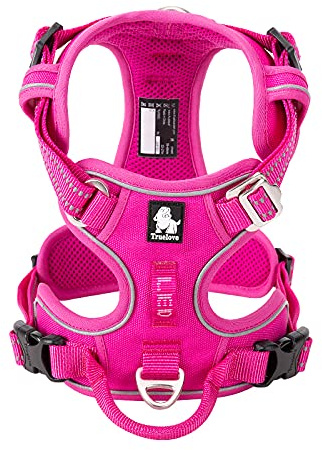 WINHYEPET Truelove No Pull Hundegeschirr, reflektierendes Hundegeschirr für Hunde, verstellbare weich gepolsterte Haustierweste mit einfachem Bediengriff TLH56512