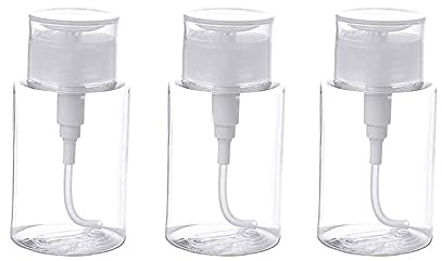 Imirootree Lot de 3 Flacons Vides à Pompe 200 ML Transparent