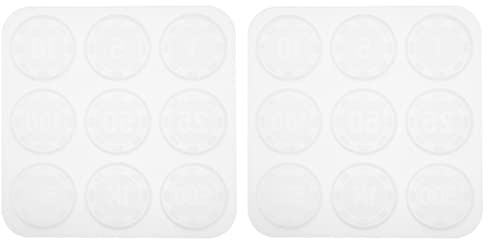 Resin Coin Molds Silicone 2pcs Silicone Poker Chip Mold Silicone Casting Molds Epoxy Resin Molds Flexible Molds for Games Pendant DIY Crafts Home Decor Jewelry Making