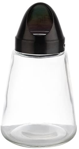 APS 40517 - Dispensador de aperitivos (cristal, tapa de rosca de acero inoxidable, diámetro de 8,5 cm, altura de 15,5 cm)