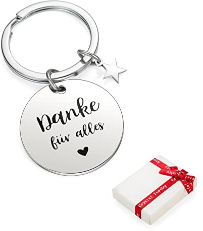 Schlüsselanhänger mit Gravur Buchstabe für Kollegin Kollegen Geschenke, Freundschaft Danke Jobwechsel Ruhestand Anhänger Schlüsselbund Abschiedsgeschenk Glücksbringer zum Geburtstag Weihnachten Rente