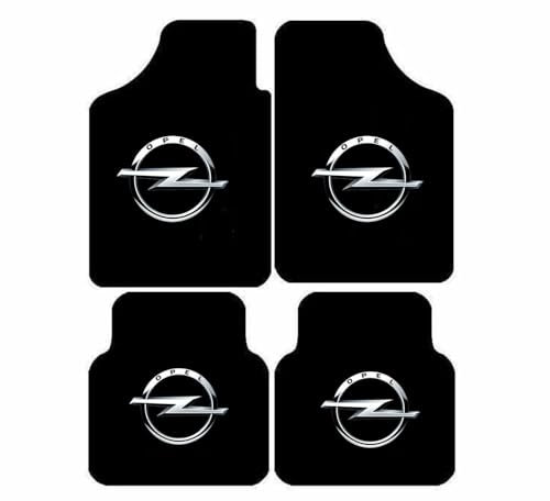 CRTATE 4 Stück Auto Leder FußMatten, für Opel Corsa C 2001-2006 Langlebige rutschfest Nach Maß Auto FußMatten wasserdichte Auto Teppiche ZubehöR
