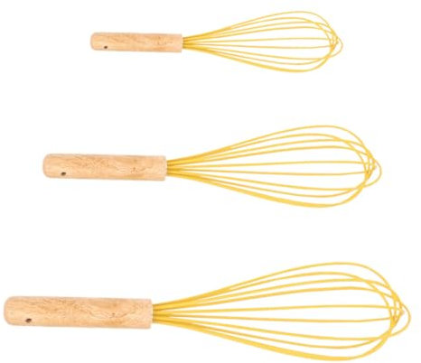 Ciieeo 3pcs Egg Whisk Handheld Eggbeater Kitchen Accessory Multi-Functional Egg Blender