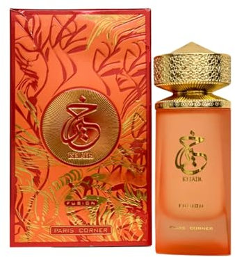 Paris Corner - | Perfume Khair Fusion Lychee 3.4 Fl Oz | Un perfume de lichi que combina notas afrutadas de lichi y grosella negra