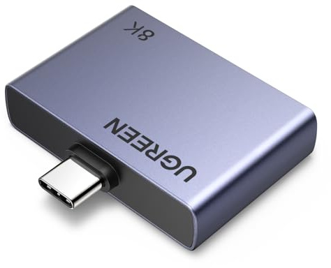 UGREEN USB C to DisplayPort Adapter 100W PD Charger 8K@60Hz 4K@240/144/120Hz Type C Thunderbolt 3/4/5 DP 1.4 HDR VRR Free-Sync Compatible for MacBook iMac Mac Mini iPad Pro XPS iPhone 17 Galaxy S25